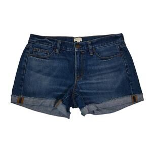 J. Crew Womens 27 Dark Wash Denim Jean Shorts in Lexi Wash
